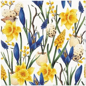 Pl Serwetki Muscari With Daffodils