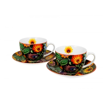 Pl Kpl 2 Filiżanek Ze Spodkami 270 Ml Ethnic