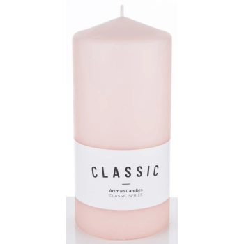 Pl Róż Świeca K Classic Mat Walec Duży Fi8-Przec.