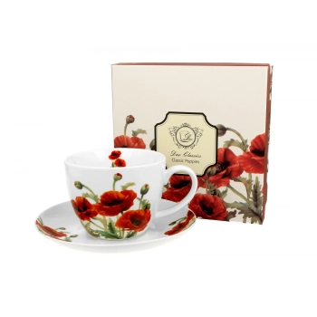 Pl Filiżanka 470Ml Ze Spodkiem Classic Poppies