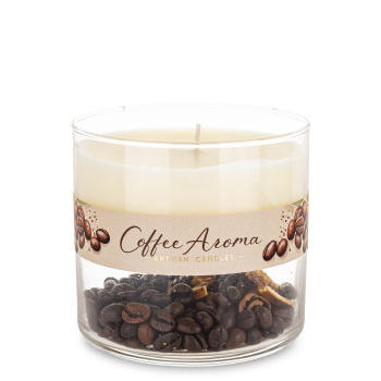 Pl Świeca Duo Coffee Aroma Szkło Małe Kremowy