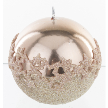 Pl Rose Gold Świeca Ice Star Kula 10