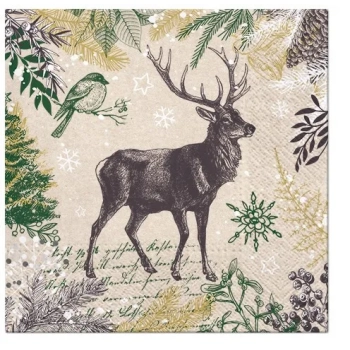 Pl Serwetki We Care Vintage Mood Deer