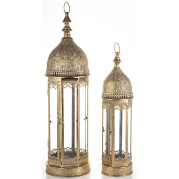 Lampion Metalowy Kpl.2 Szt.