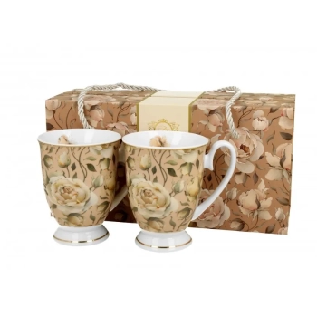 Pl 2 Kubki English Roses Cream