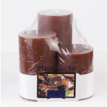 Pl Chocolate Świeca Zapach. Cookies 3-Pack-Prom.