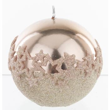 Pl Rose Gold Świeca Ice Star Kula 10