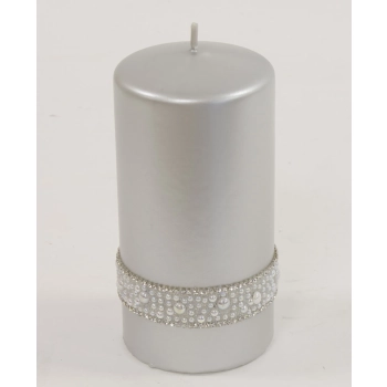 Pl Srebrny Swieca Crystal Opal Walec Śr. Fi7-Prom.