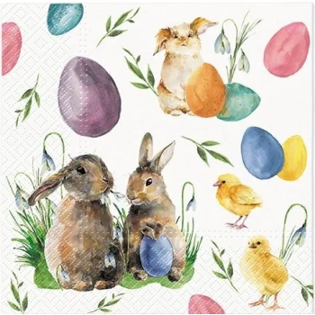Pl Serwetki Bunnies With Chicken