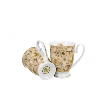 Pl 2 Kubki English Roses Cream