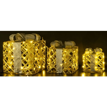 Ozdoba Prezent Led Kpl. 3 Szt.