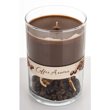 Pl Świeca Duo Coffee Aroma Szkło Duże Brązowy